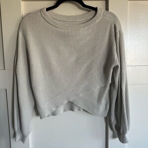 Lululemon cream reversible crossover sweater